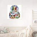 11CT Printed Full Embroidery Christmas Crystal Ball Needlework DIY Cotton Craft