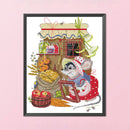 Partial Cross Stitch 14CT Cotton Thread DIY Inventory Harvest Home Decoration