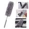 5pcs Adjustable Extend Microfiber Duster Dusting Brush Cleaning (Grey)