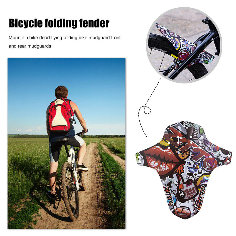 Bicycle Front Rear Wheel Wings Fender Plastic Mountain Bike Fixed Gear Mudg