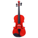 Wood 1/8 Size Handmade Acoustic Violin Red Fiddle for Beginner Learning