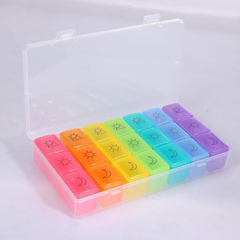 Prettygood 7-Tray Dispenser for 21-Tray Tablets, for 7 days