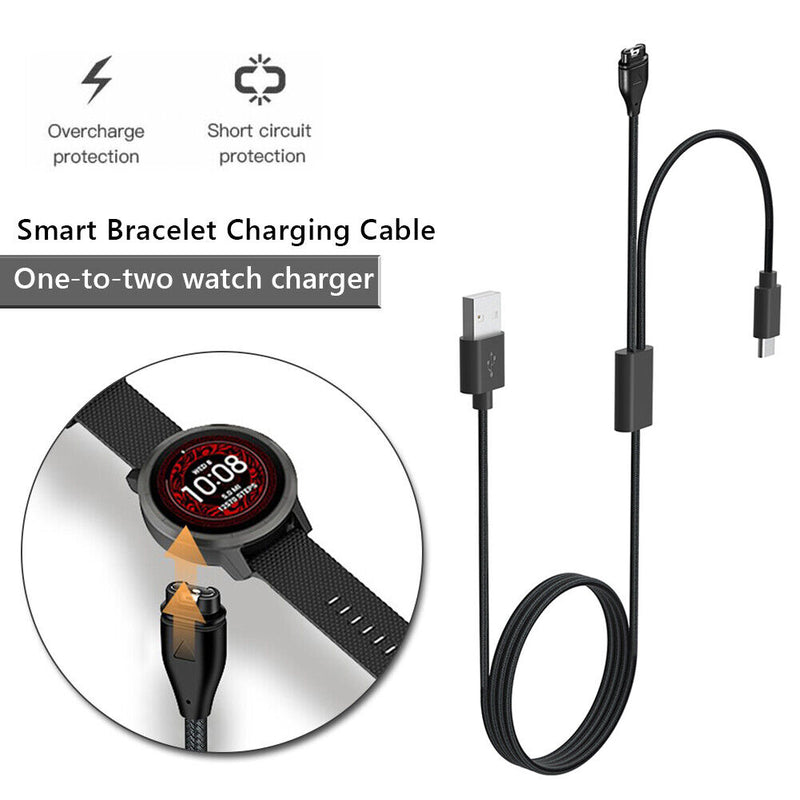 Smart Watch 2 in 1 USB-C PD Fast Charger Cable for Garmin 7 7S 6X 5S Venu2