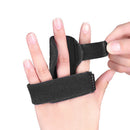 Pain Relief Finger Splint Fracture Protection Brace Corrector Belt (Black) Newly