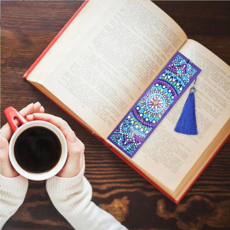 Retro Pattern Diamond Painting Bookmark DIY Special Shaped Cross Stitch Craft