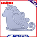 snowvirtuos Santa Claus horse DIY metal stencil scrapbook embroidery handw