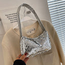 Fashion Sequins Handbag Women Glitters Travel Casual Underarm Shoulder Bag Purse