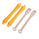 Domybest 12 Piece Cold Wave Rods Rubber Band Curlers Hairdressing Tool
