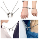 Gifts Pendant Bracelet Magnetic Clasp Chain Astronaut Pendants Couple Necklace