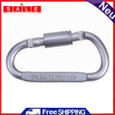 1pcs Travel D-Shaped Aluminum Alloy Carabiner Screw Lock Hook Clip Sch