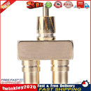 RCA AV Audio Video Splitter Adapter 1 Male to 2 Female Converter Connector Newly