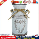 Retro Metal Flower Vase Artificial Garden Flower Can Holder (Flower Heart) Newly