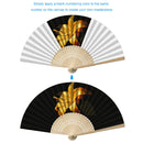 Flowers Folding Fan DIY Handmade Oil Paint By Numbers Craft Fans (Lily)