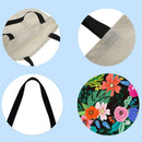 Flowers Printed Shoulder Shopping Bag Casual Large Tote Handbag (40*40cm) K