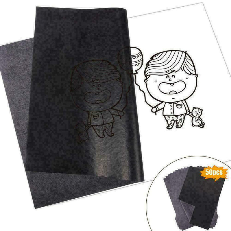 Carbon Transfer Graphite Paper Tracing Drawing Canvas Art Sheets 50 W6C3. H3N1