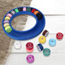 DIY Portable Bobbin Holder Silicone Round Needles Saver Sewing Tool (Blue) Newly