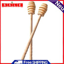 Long Handle Wood Honey Spoon Honey Extractor for Honey Jar Milk Tea Supplies