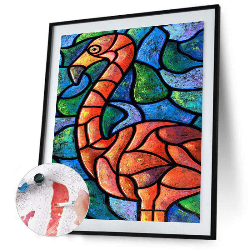 40 X 50cm Hand Painted Digital Oil Art Picture DIY Animal Paint By Numbers De