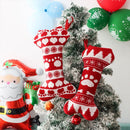 Party Decoration Pet Dog Christmas Stockings Knit Hanging Bone Shape Stockings