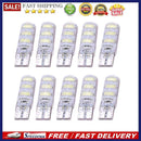 10pcs T10 5630 W5W Silica Gel 6MSD LED Car Interior Light Reading Bulbs