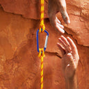 10pcs Carabiner D-Ring Keychain Clip Outdoor Climbing Keyring  Hook Buckles