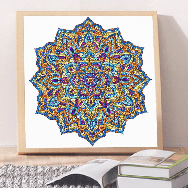 Partial Drill 5D Special Shape Diamond Painting Abstract Mandala Kit (X052)