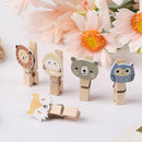Decoration 10 Pcs/Set Craft Decoration Photo Clip Wooden Clip With Hemp Rope