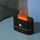 Flame Air Humidifier Essential Oil Aroma Diffuser Night Light Ultrasonic Fogger