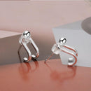 Fashion Simple Gifts Women Jewelry Type C Earrings Rear-hanging Korean