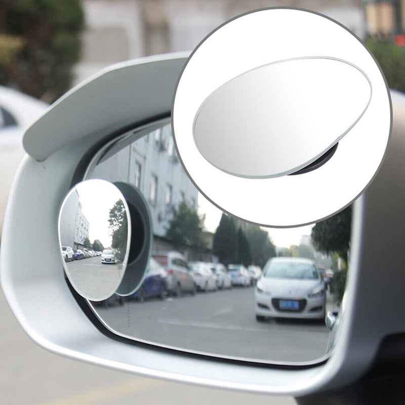 2pcs Clear Wide-Angle Adjustable Car Blind Spot Mirror Driving Safety Accessory