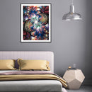 DIY Diamond Painting Kits Symmetrical Pattern Abstract Full Round Drill Pictu