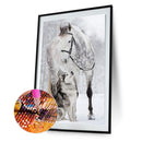 5D DIY Full Drill Diamond Painting Horse Wolf Cross Stitch Embroidery Ornaments