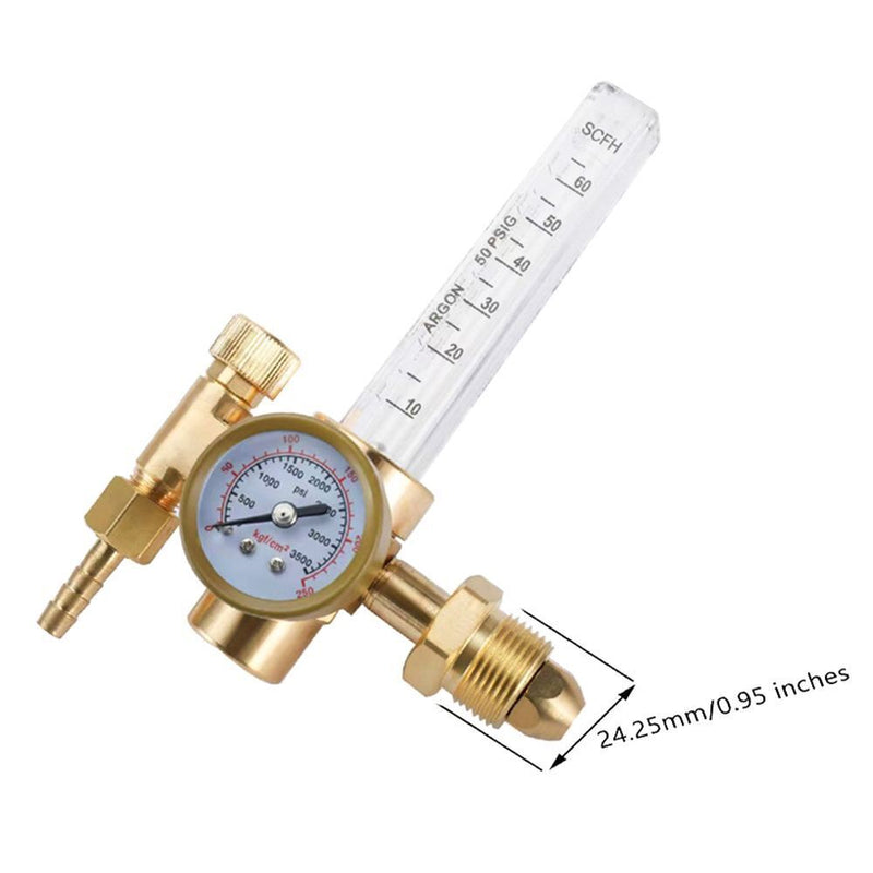 Weld Assembly Gas Valve Pressure Reducing Gulator TIG Welding Argon Gas Meter