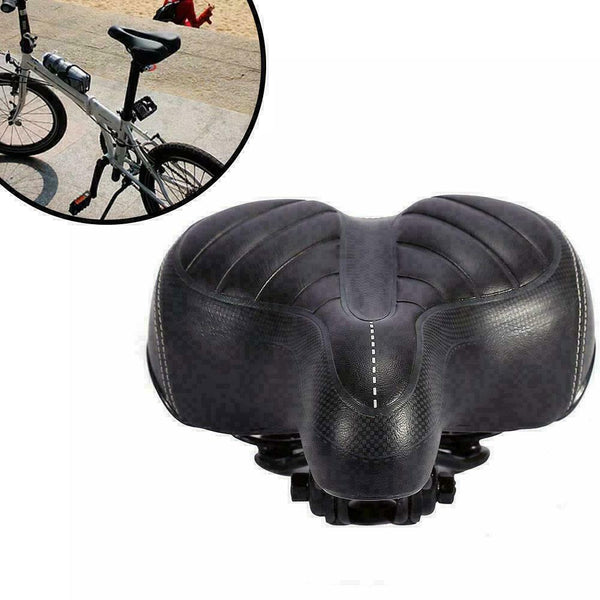 Comfort Wide Big Bum Bike Bicycle Gel Cruiser Extra Sport Soft Seat Pad V4Y2