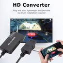 Portable for Wii to HDMI-Compatible Converter with 3.5mm Audio Jack Adapter