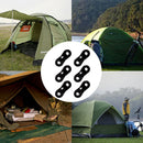 Wind Rope Buckle Aluminium Alloy Paracord Buckle Camping Equipment (Black) Newly