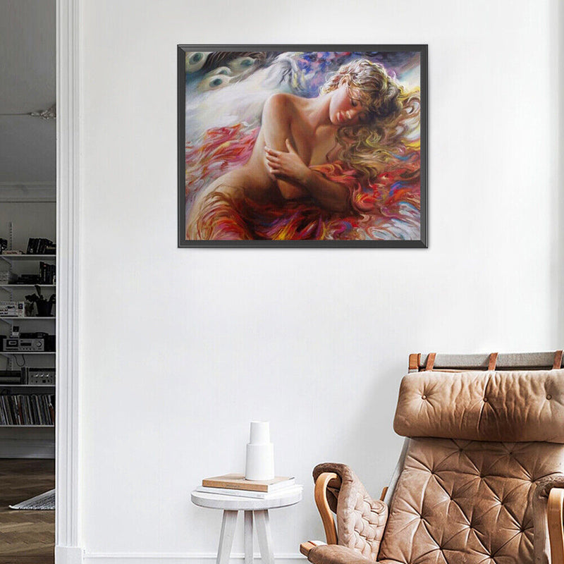 Sleeping Women Oil Paint By Number Canvas Drawing DIY Home Decoration Gift Se