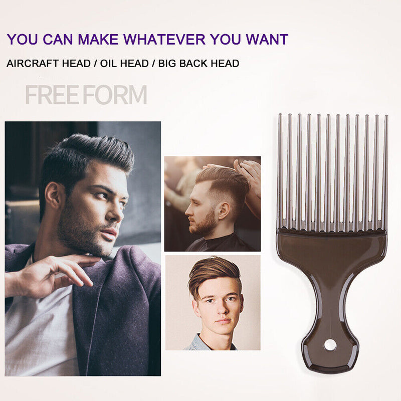 Hair Fork Comb Hairdressing Curly Massage Insert Brush Hairbrush Styling Tool