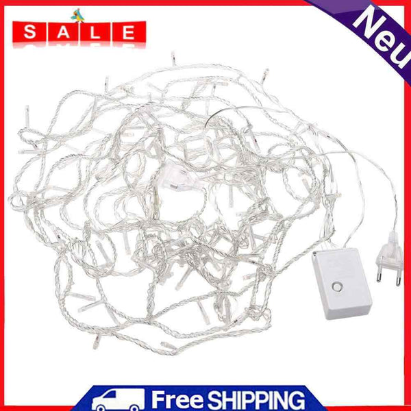 10m 8 Modes 100 LED Light Chain Warm White Light Strings Waterproof String L