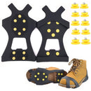 10 Spikes Crampons,Mountaineering Anti-Slip Ice Cleats Traction Stretch Foo