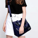 Women Travel Waterproof Nylon Shoulder Mummy Messenger Handbags (Dark Blue