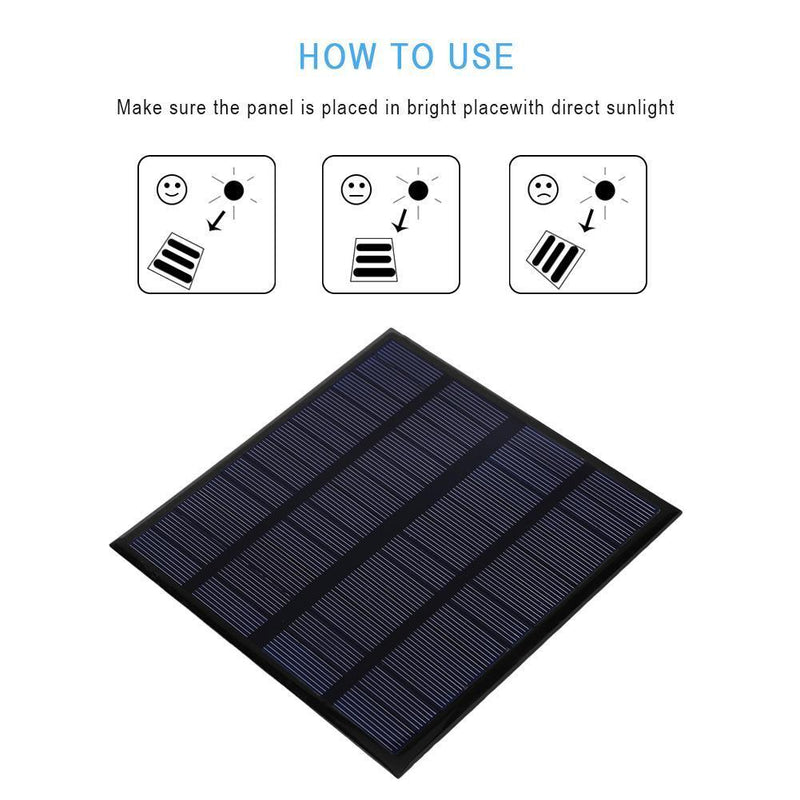 3W 12V 250mA A-Class Polysilicon Solar Power Panel Battery Charger Panel