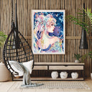 Girl Holding Cat Oil Paint By Numbers Kits Canvas Picture Wall Art DIY Crafts