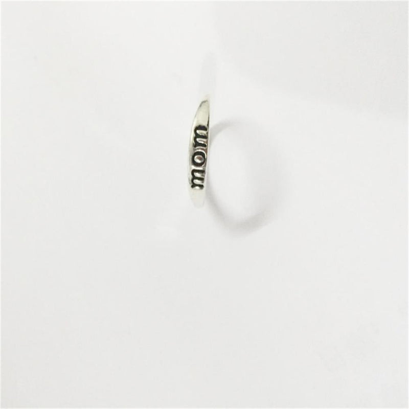 Elegant Wedding Love Women Family Mom Letter Ring Mother's Day Gift Jewelry