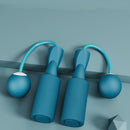 Bearing Weighted Cordless Jump Rope Fitness Speed Skipping Rope (Blue 30mm)