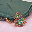 5pcs DIY Full Drill Special Shaped Diamond Painting Christmas Keyring Decor