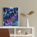 5D DIY Full Drill Diamond Painting Night Sky Cross Stitch Kit Bedroom Wall Decor