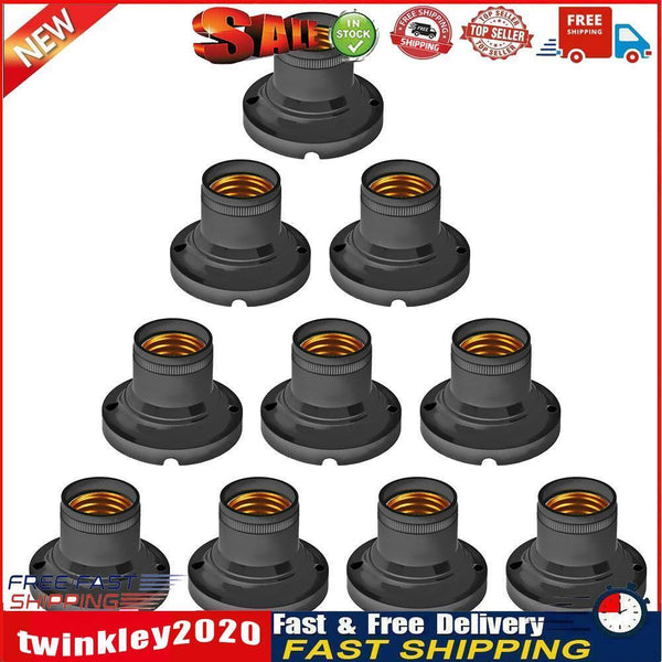 10pcs Conversion Flat Lamp Holder Base Screw Converter Energy Saving Newly