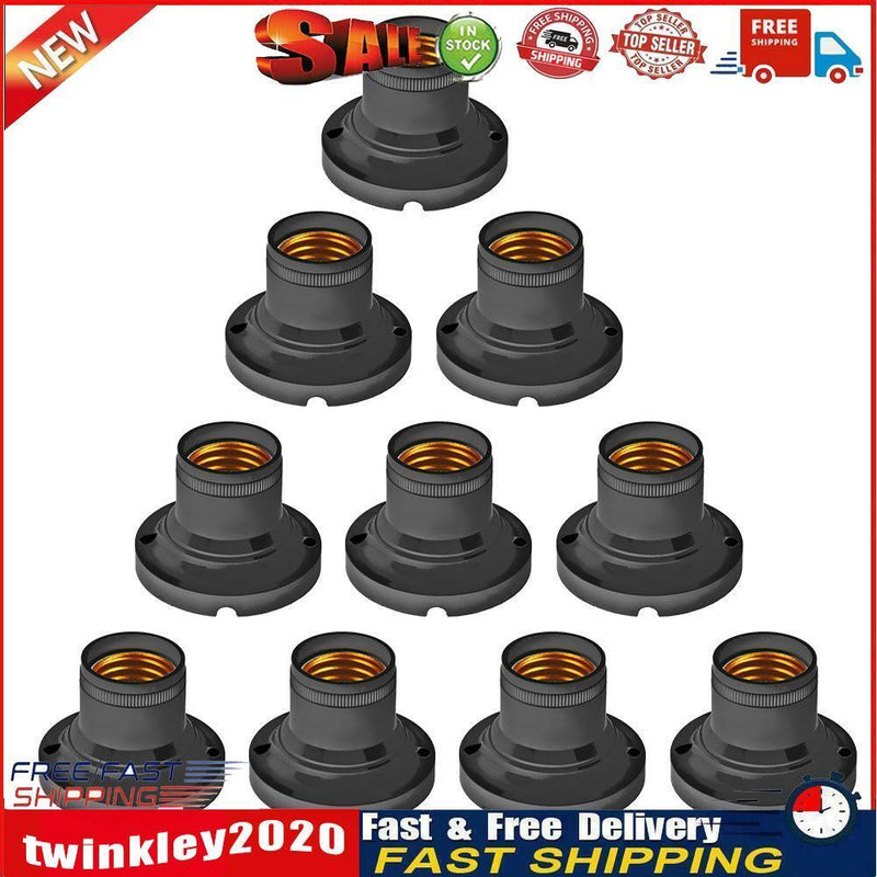 10pcs Conversion Flat Lamp Holder Base Screw Converter Energy Saving Newly