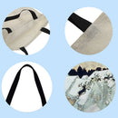 Christmas snow scene Printed Shoulder Shopping Casual Large Tote Handbag